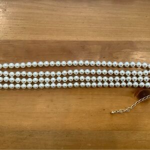 Elegant Princess Diana faux Pearl Collar Necklace